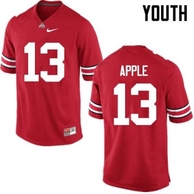 NCAA Ohio State Buckeyes Youth #13 Eli Apple Red Nike Football College Jersey CYD5645FM